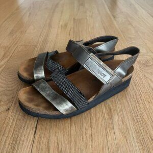 Naot Krista Backstrap Slide Sandals Metallic Brown Women's Size 37 US 6/6.5
